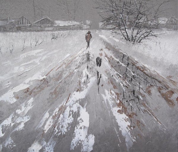 Метель в живописи