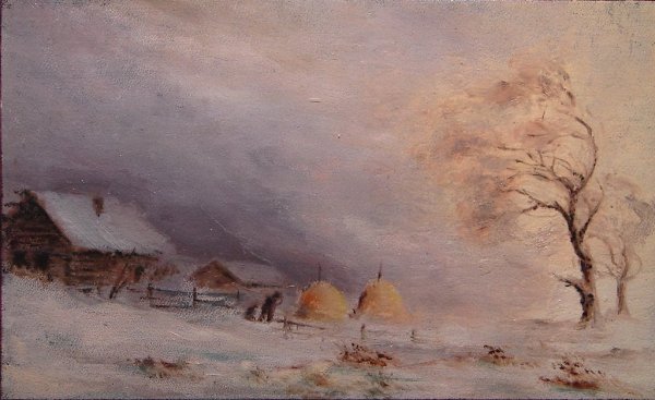 Картина метель Левитан