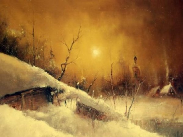 Живопись Игорь Медведев вьюга