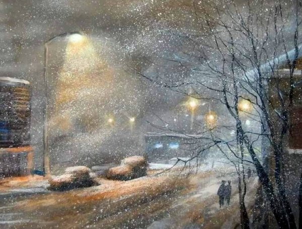 Метель. Художник Владимир Куликов