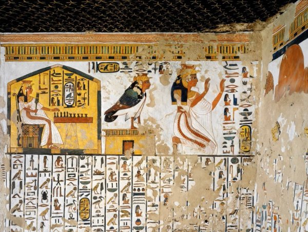 Фрески древнего Египта Гробница Нефертари