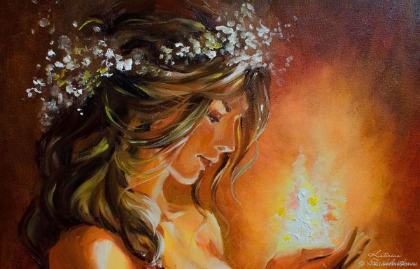 Картина маслом счастье