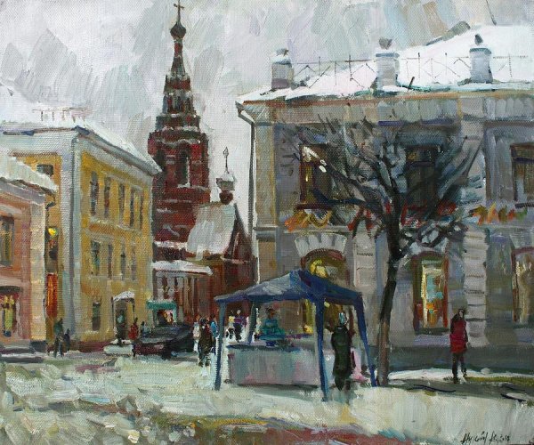 Пивень художник Ярославль городской пейзаж