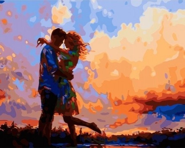 Картина влюбленные