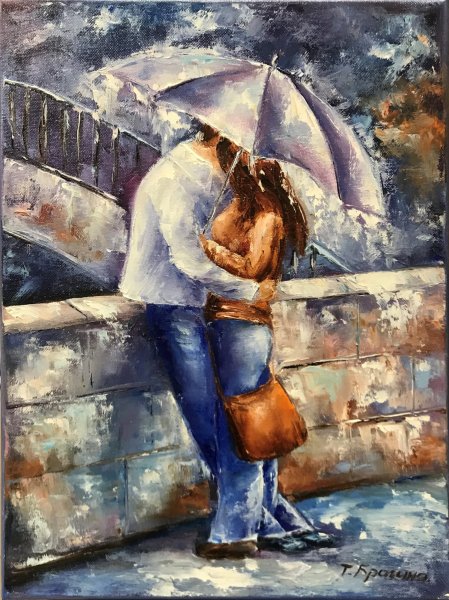 Картина маслом любовь