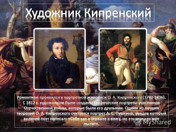 Русское искусство 19 века Кипренский