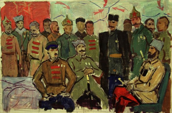 Картина Гражданская война белогвардейцы