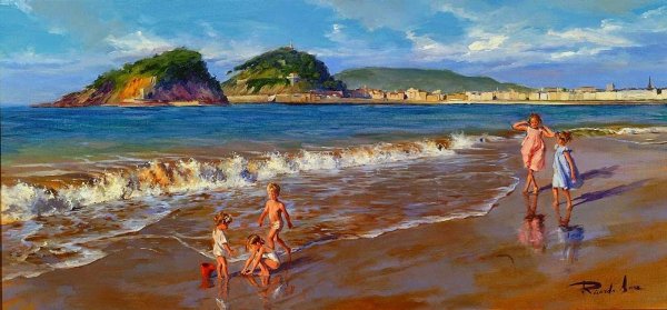 Рикардо Санз картины моря