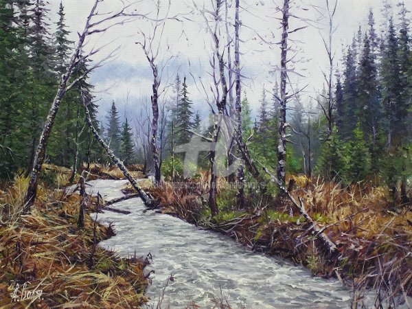 Тайга на Урале синяя гора 1891