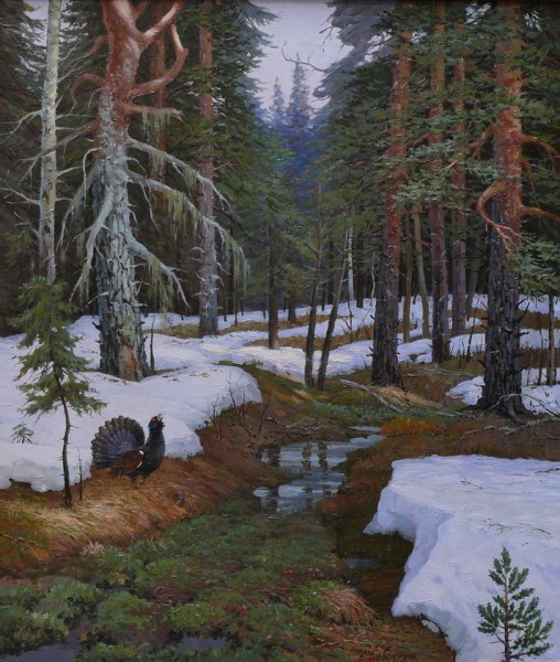 Художник Владимир Жданов. " За дровами".