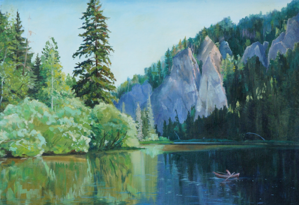 Картина "охотничий домик"