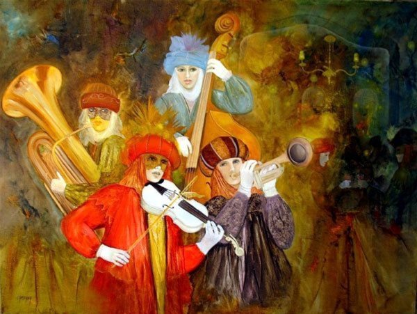 Художник Jean-Claude campana (Жан-Клод Кампана) осень