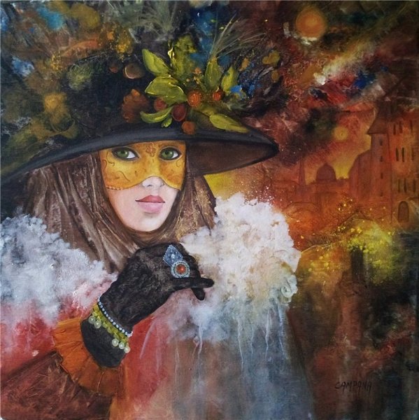 Елена Флерова картина Венецианский карнавал