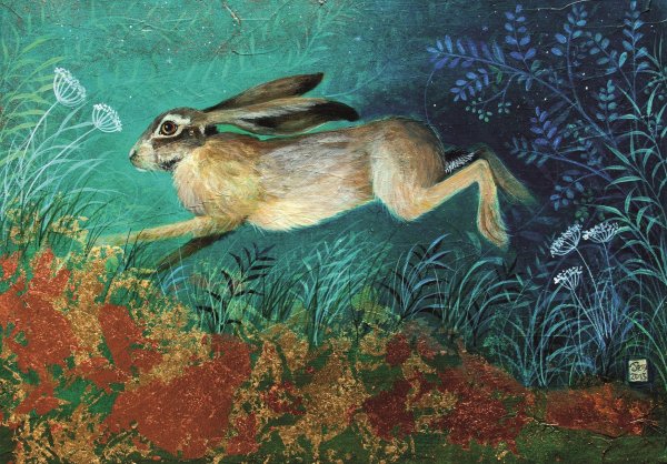 Кот кролик гохуа китайская живопись