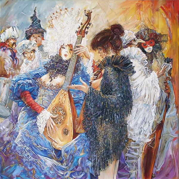 Венеция маскарад живопись