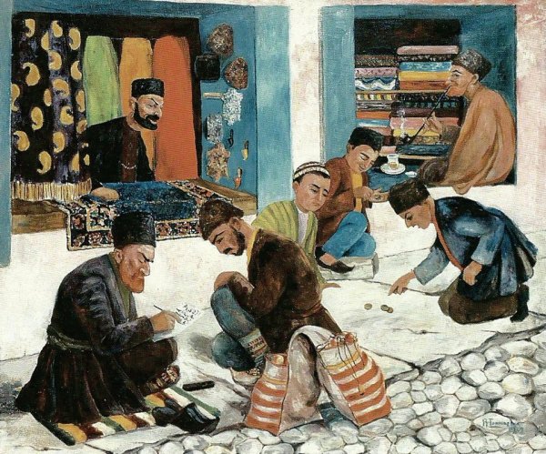 Топчибашевой : "улица старого Баку" 1935 год