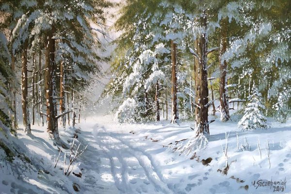 Шишкин Иван Иванович зимний лес