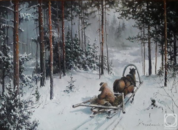 Художник Владимир Краевский зима