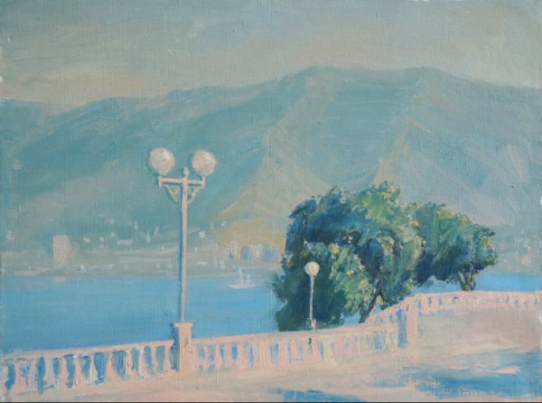 Город Геленджик живопись