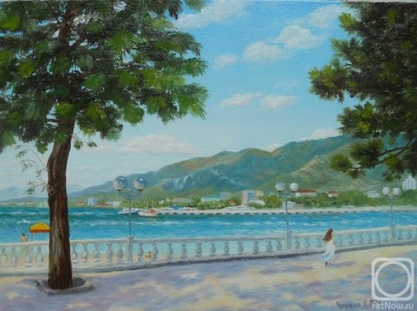 Геленджик живопись набережная в Геленджике Автор: Парошин Владимир