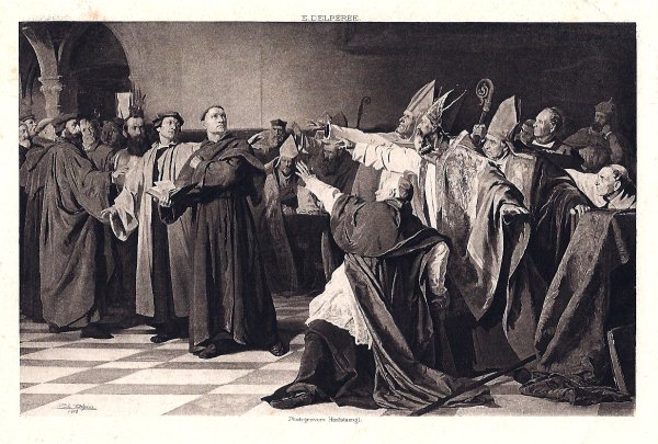 Мартин Лютер в Вормсе