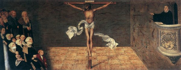 Лукас кранах старший Лютер проповедует