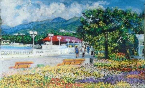 Геленджик картины набережной