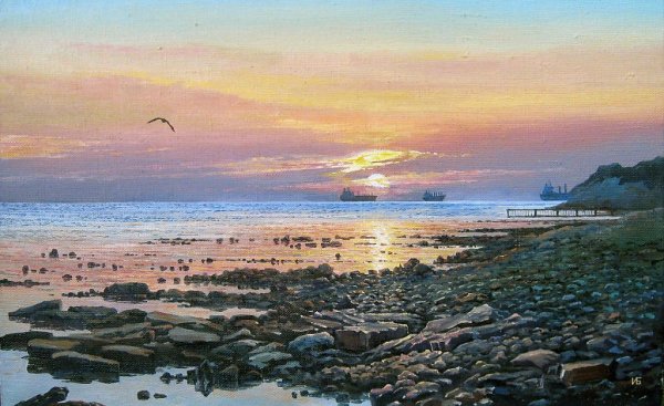 Картина Новороссийск Цемесская бухта