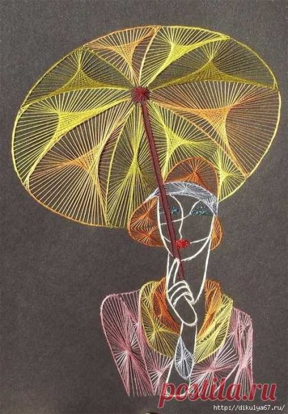 Изонить нитяная Графика