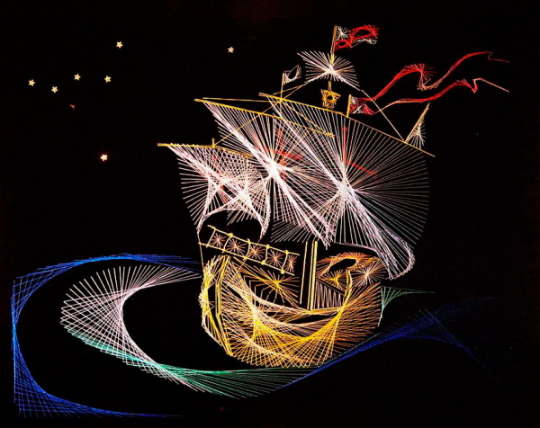 Декоративно прикладное искусство нитяная Графика