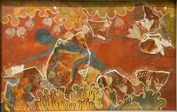 Орфей фреска Микены