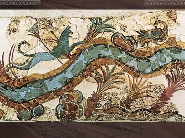 Кносский дворец на Крите фрески