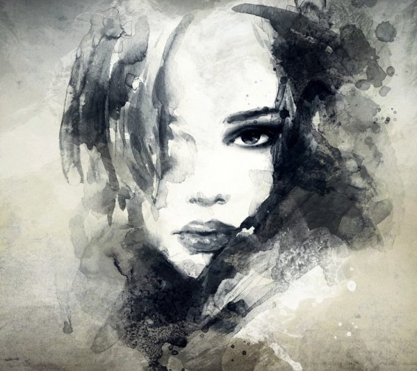 Мэрилин Монро портрет черно белый