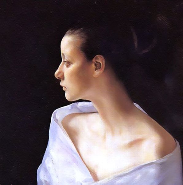 Портрет в черно белом стиле