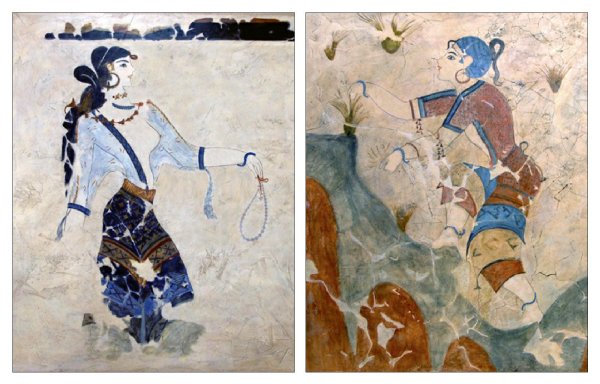 Фреска Парижанка из Кносского дворца