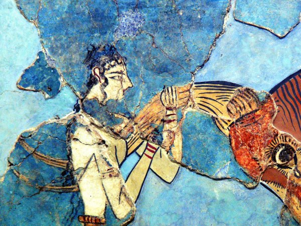 Кносский дворец фреска с быком