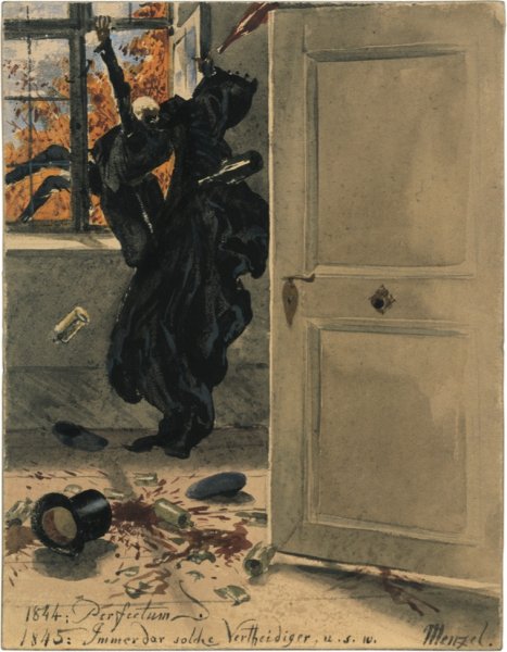 Адольф фон Менцель приход смерти