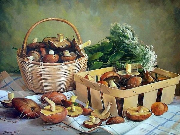 Вячеслав палачев натюрморт грибы