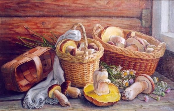 Шумакова Елена художник грибы