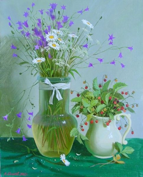 Виктор Бычков живопись букеты