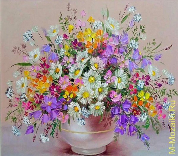 Полевые цветы в вазе