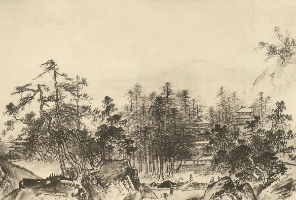 Традиционная китайская живопись пейзаж