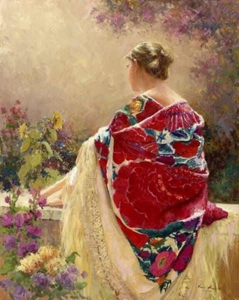 Старушка в платке