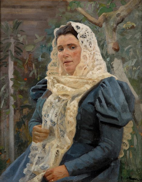 Портрет девочки в платке