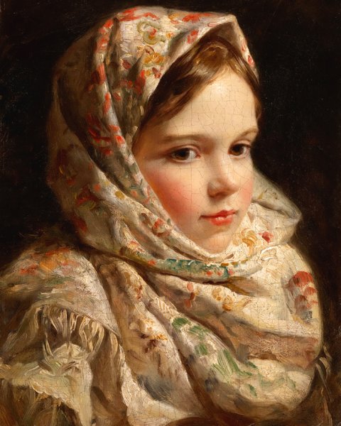 Павлово Посадский платок в живописи