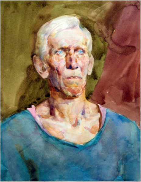 Полуфигура человека Академическая живопись