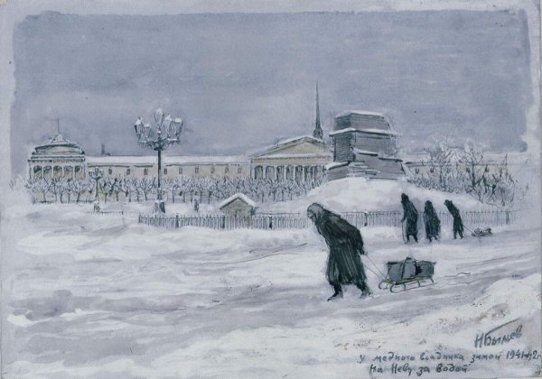 Кучумов набережная Невы у зимнего дворца