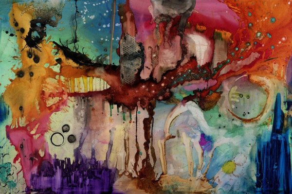 Мазки на холсте