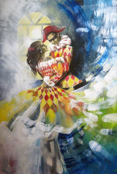 Коломбина Пьеро Арлекин портрет