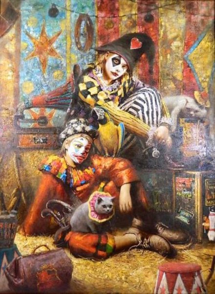 Живопись Виктор Низовцев Арлекин